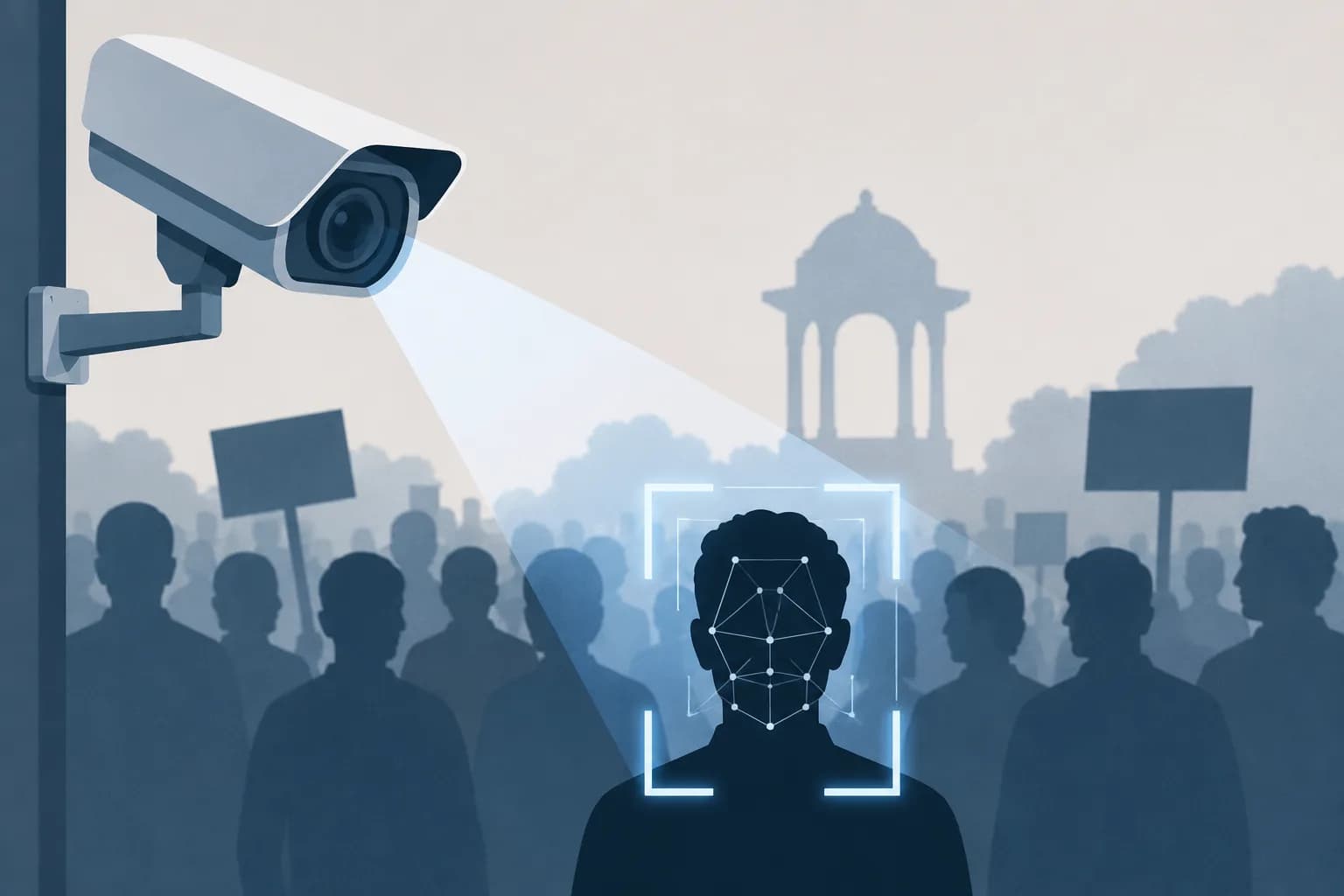 Delhi Police identify over 2,500 people with criminal records using FRS at Jantar Mantar