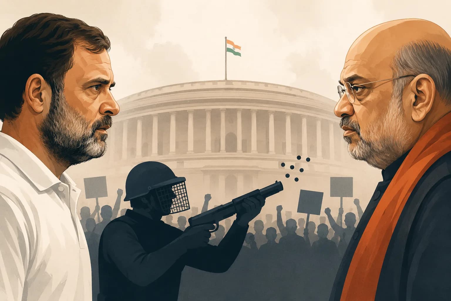 Rahul Gandhi raises pellet gun allegations, questions Amit Shah’s role in student protest crackdown